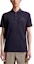 Lookbook Moncler 深藍短袖翻領針織Polo衫,扣式設計。 J10918A0000889A1677X