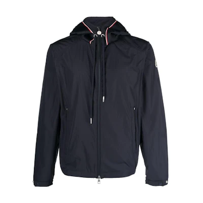 Moncler Drawstring Hooded Zip Jacket Navy Blue I20911A0004754A91999