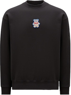 Moncler Crewneck Sweatshirt Hitam Lengan Panjang Kasual dengan Sulaman. I20918G00045809KX999 Buy Moncler Crewneck Sweatshirt Hitam Lengan Panjang Kasual dengan Sulaman. I20918G00045809KX999