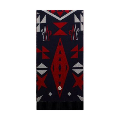 Moncler Fashionable Comfortable Knit Scarf - Navy Blue. H20913C000010U089740
