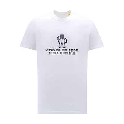 Moncler Graphic Letter Printed Crewneck Short Sleeve T-Shirt H20928C00002M2326001