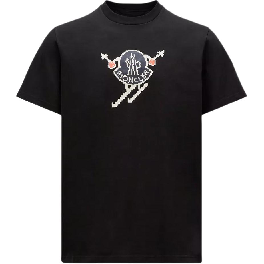 Moncler  Graphic Print Crewneck Short Sleeve T-Shirt Black J20918C0001083927998