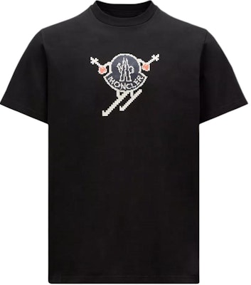 盟可睐 黑色图案印花短袖圆领T恤 J20918C0001083927998 Order 盟可睐 黑色图案印花短袖圆领T恤 J20918C0001083927998