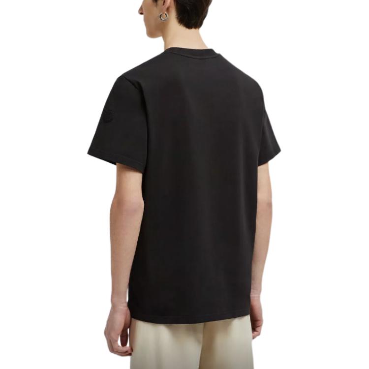 Purchase 盟可睐 黑色图案印花短袖圆领T恤 J20918C0001083927998