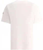 Lookbook モンクレール グラフィックプリント クルーネック ホワイト 半袖Tシャツ 8C0006589A7G002