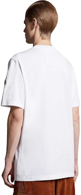 Moncler Graphic Print Crewneck White Short Sleeve T-Shirt 8C0006589A7G002 Purchase Moncler Graphic Print Crewneck White Short Sleeve T-Shirt 8C0006589A7G002