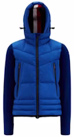 Moncler Grey Blue Hoodie with Zipper and Patchwork Design. H20978G0002780093755 Moncler Grey Blue Hoodie with Zipper and Patchwork Design. H20978G0002780093755