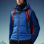 Lookbook Moncler Sudadera Gris Azul con Cremallera y Diseño de Patchwork. H20978G0002780093755
