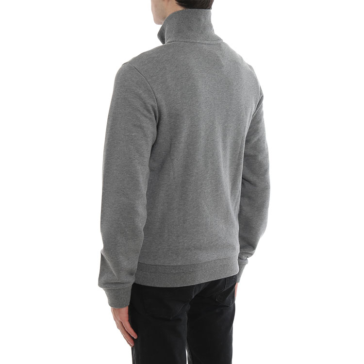 Purchase Moncler  Grey Letter Zipper Solid Color Stand Collar Jacket E209184286008098U920