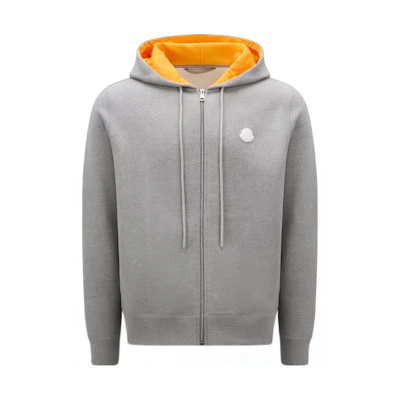 Moncler Grey Solid Color Hooded Casual Jacket I10918G00042M2818984