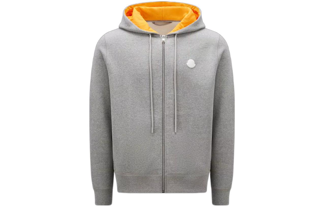 Moncler  Grey Solid Color Hooded Casual Jacket I10918G00042M2818984 圖 2