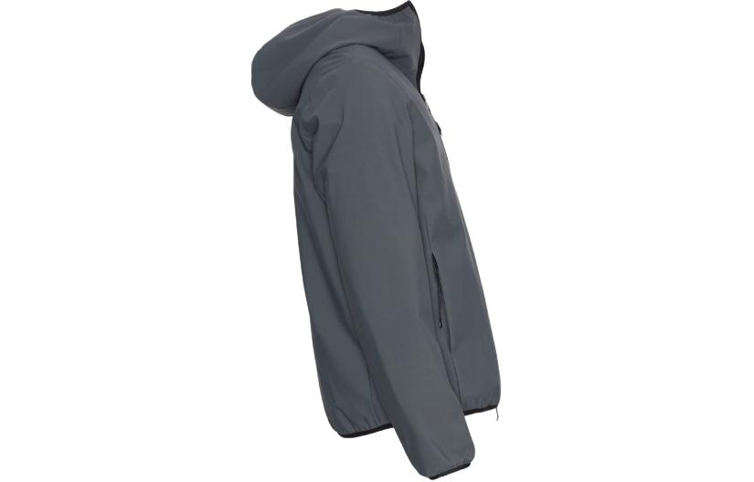 Moncler  Grey Solid Color Hooded Zip Slim Fit Jacket J10911A00014539DK877 圖 5