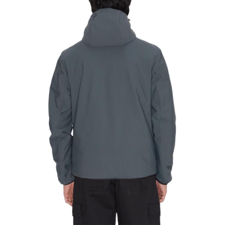 Moncler  Grey Solid Color Hooded Zip Slim Fit Jacket J10911A00014539DK877 圖 7