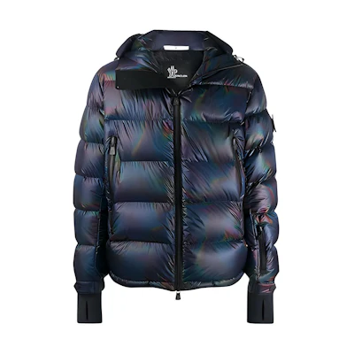 Moncler Hooded Long Sleeve Down Jacket - Dark Blue F20971B52040539YX