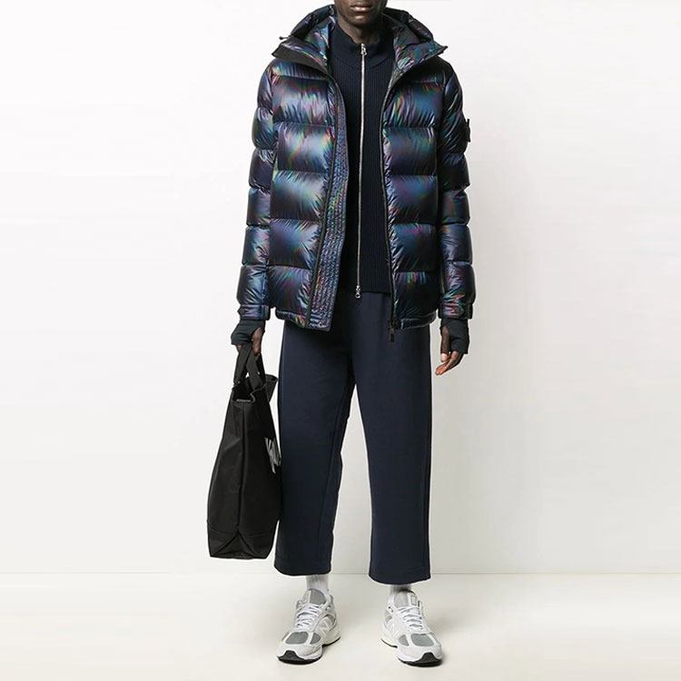 Moncler  Hooded Long Sleeve Down Jacket - Dark Blue F20971B52040539YX 圖 3