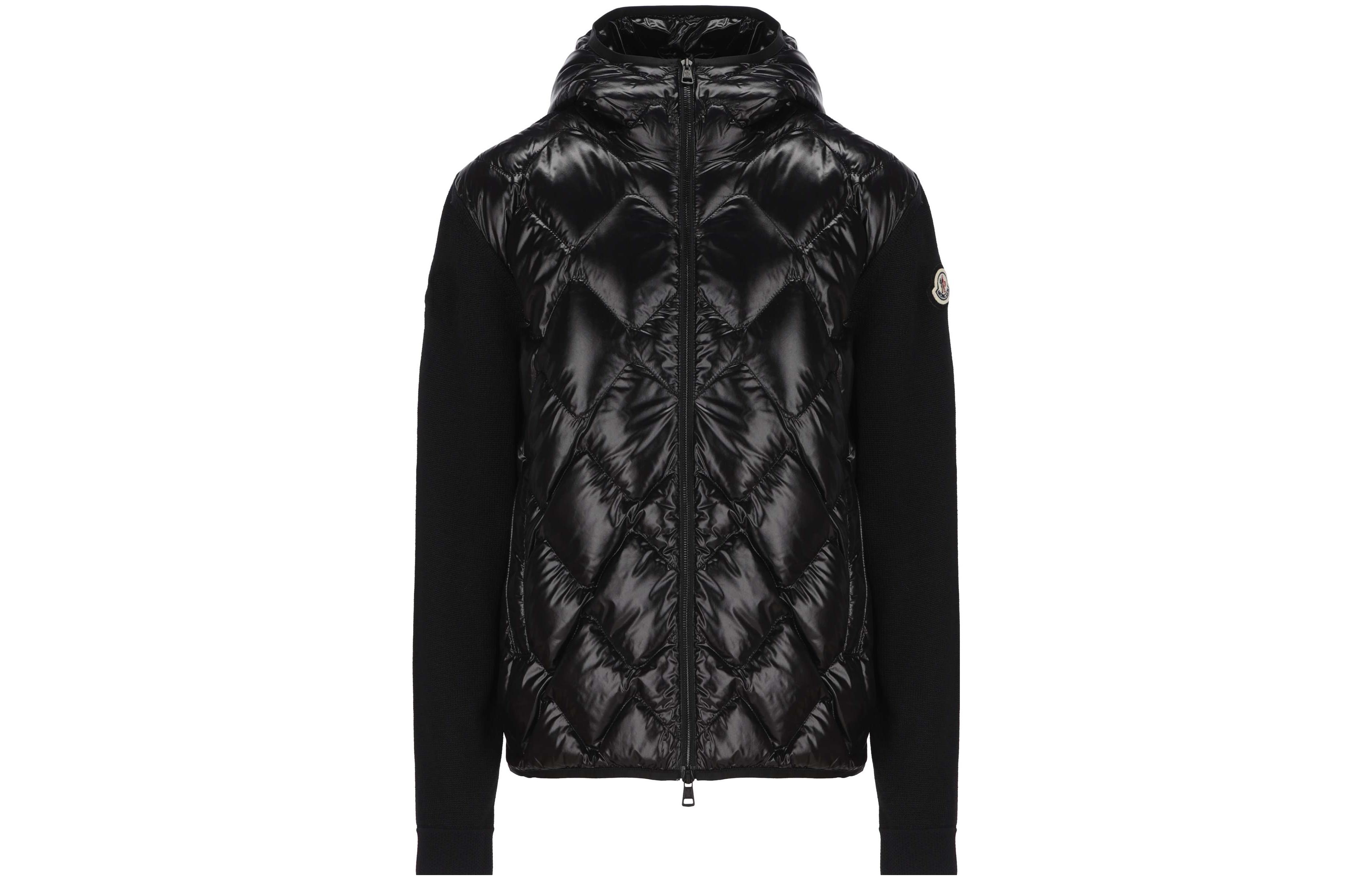 Moncler  Hooded Quilted Down Jacket Cardigan - Solid Color 9B00024M1121999