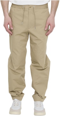 Moncler Khaki Loose Fit Casual Pants with Solid Color and Pockets. 2A00037597LL202 Order Moncler Khaki Loose Fit Casual Pants with Solid Color and Pockets. 2A00037597LL202