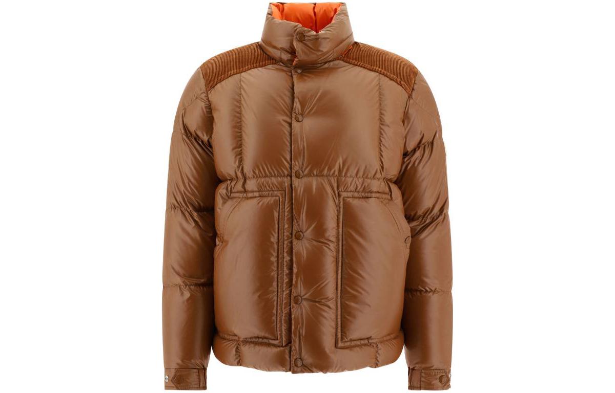 Moncler  Light Brown Solid Stand Collar Down Jacket. 1A00127-595ZJ-24R 圖 2