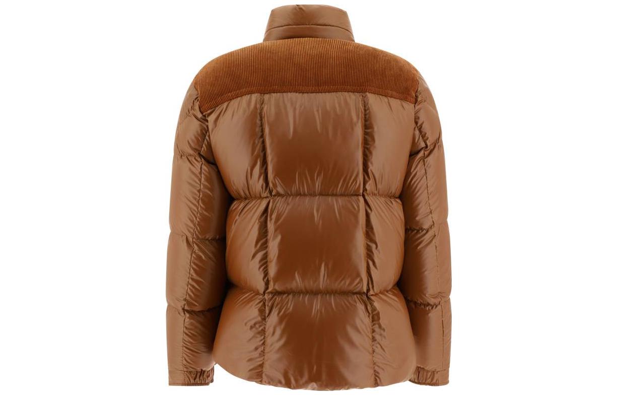 Moncler  Light Brown Solid Stand Collar Down Jacket. 1A00127-595ZJ-24R 圖 3