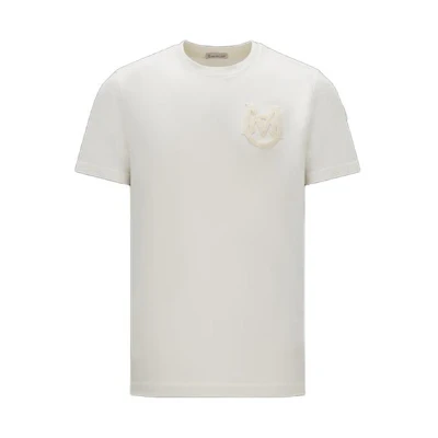 Moncler Logo Crewneck T-Shirt White I20918C000048390T032