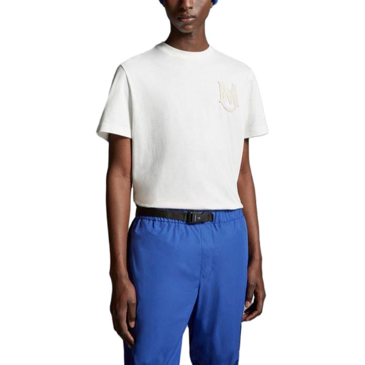 Moncler  Logo Crewneck T-Shirt White I20918C000048390T032 圖 3