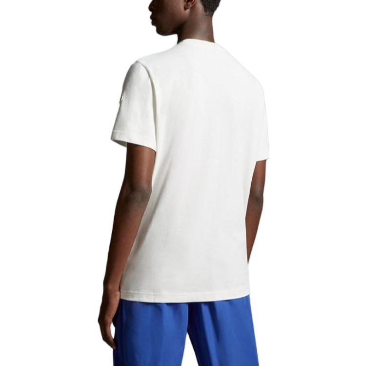 Moncler  Logo Crewneck T-Shirt White I20918C000048390T032 圖 4