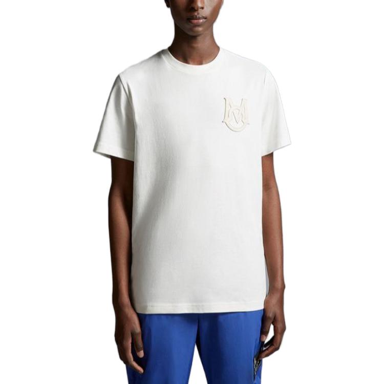 Moncler  Logo Crewneck T-Shirt White I20918C000048390T032 圖 5