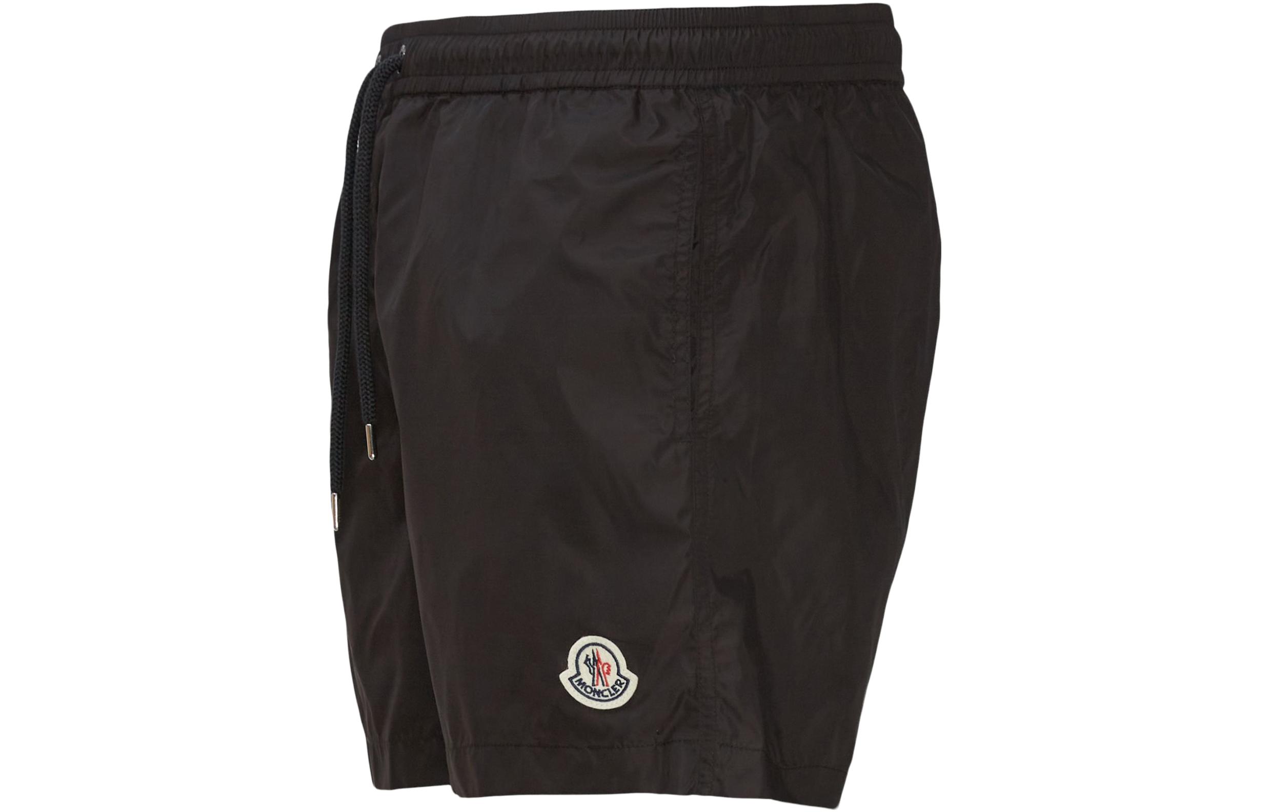 Shop モンクレール ロゴ ドローストリング リラックスフィット 通気性 カジュアルショーツ l20912C0000553326-999