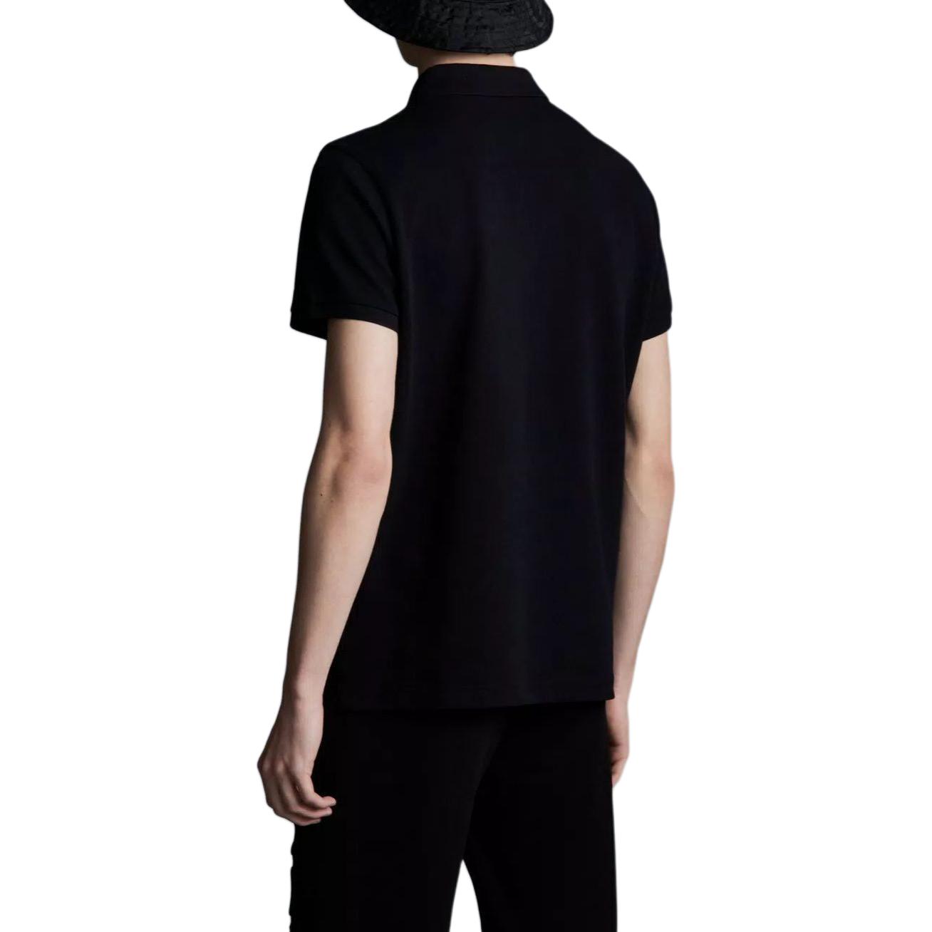 Shop Moncler  Logo Patch Polo Shirt Black Short Sleeve Classic Design. J10918A0002484556999