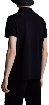 Moncler Logo Patch Polo Shirt Black Short Sleeve Classic Design. J10918A0002484556999 Shop Moncler Logo Patch Polo Shirt Black Short Sleeve Classic Design. J10918A0002484556999
