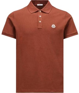 Polo Moncler con Logo en Rojo-Marrón Sólido. J10918A0002484556273 Buy Polo Moncler con Logo en Rojo-Marrón Sólido. J10918A0002484556273
