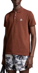 Polo Moncler con Logo en Rojo-Marrón Sólido. J10918A0002484556273 Purchase Polo Moncler con Logo en Rojo-Marrón Sólido. J10918A0002484556273