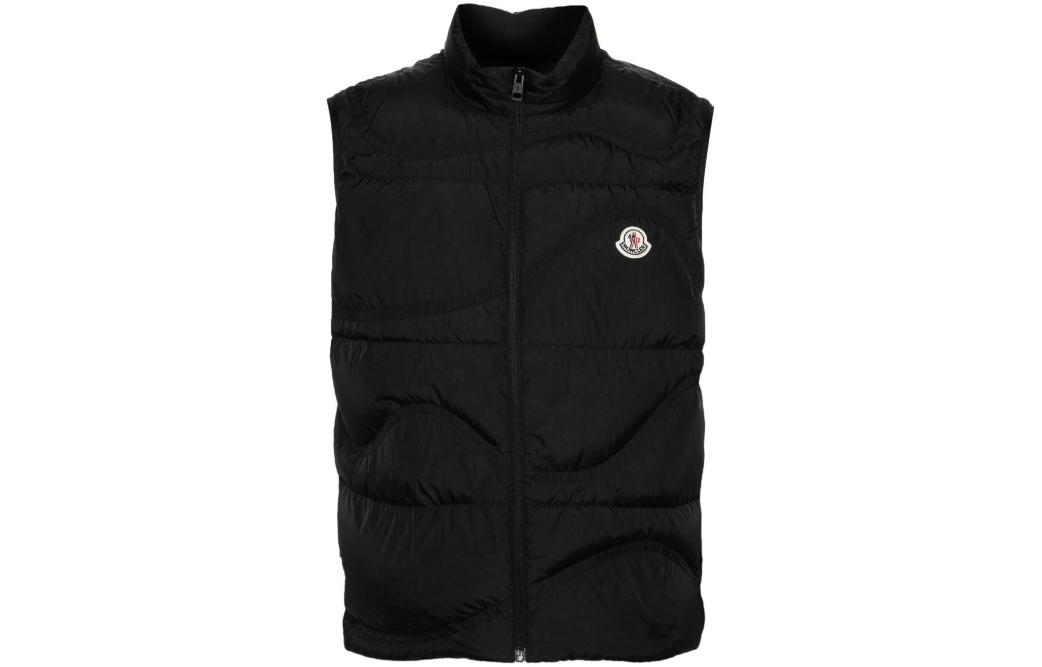 Order 盟可睐 logo贴标无袖拉链马甲 黑色 J10911A001195396L999