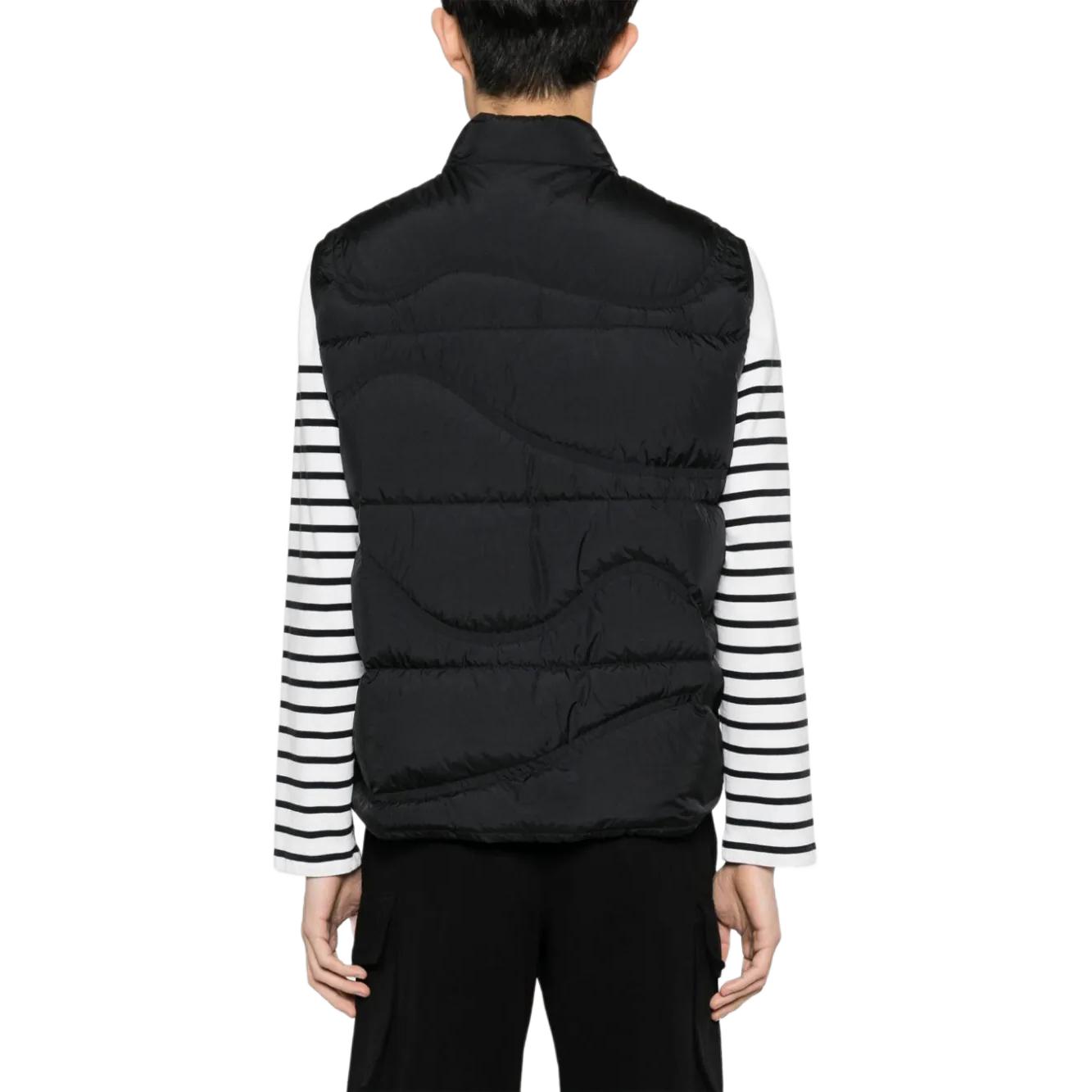 Shop 盟可睐 logo贴标无袖拉链马甲 黑色 J10911A001195396L999