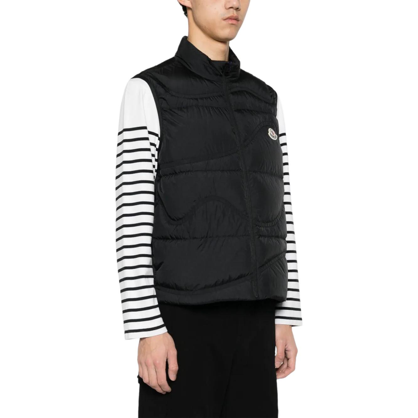 Purchase 盟可睐 logo贴标无袖拉链马甲 黑色 J10911A001195396L999