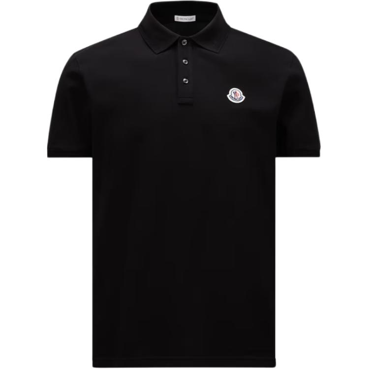 Moncler  Logo Patch Slim Fit Polo Shirt Black J20918A0000984556999 圖 2