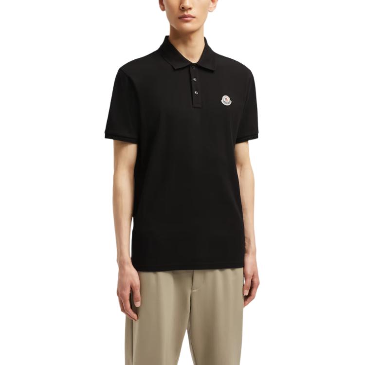 Moncler  Logo Patch Slim Fit Polo Shirt Black J20918A0000984556999 圖 4