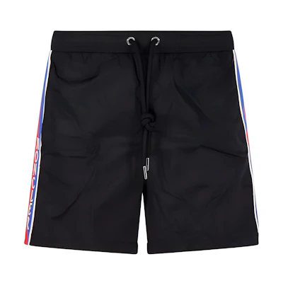Moncler Logo Trim Straight-Leg Swim Shorts l10912C0001153326997