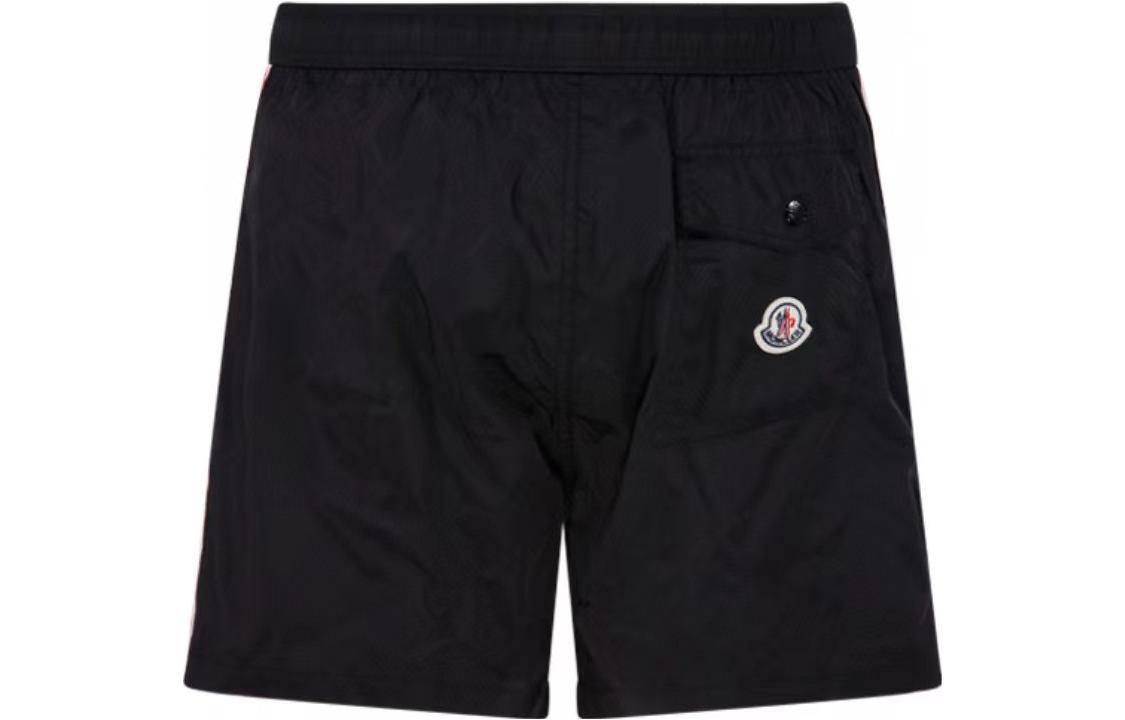 Lookbook 몽클레어 로고 트림 스트레이트 레그 스윔 쇼츠 l10912C0001153326997