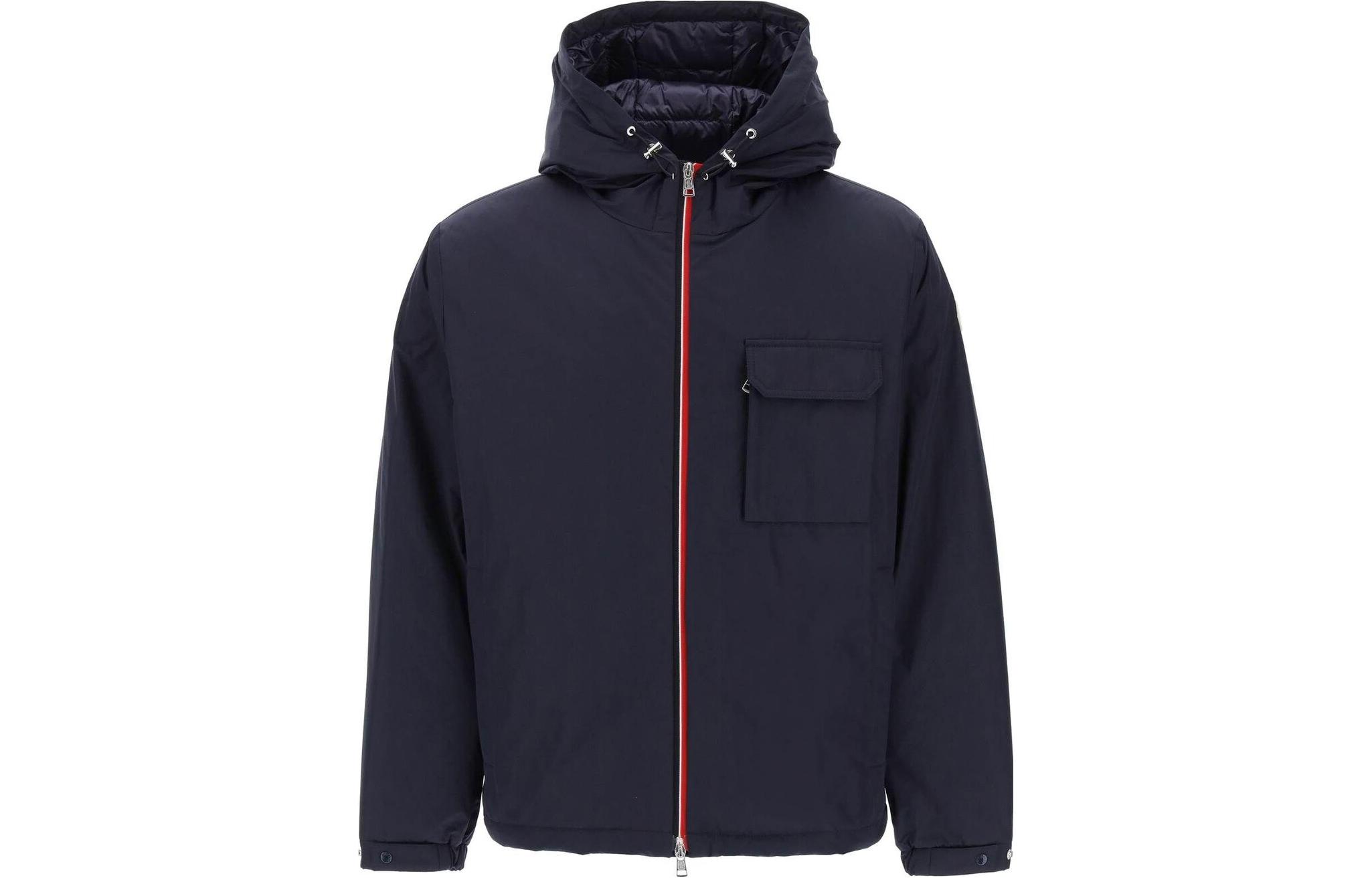 Moncler  Navy Blue Hooded Zip-Up Jacket. 1A0007854A9174S 圖 2