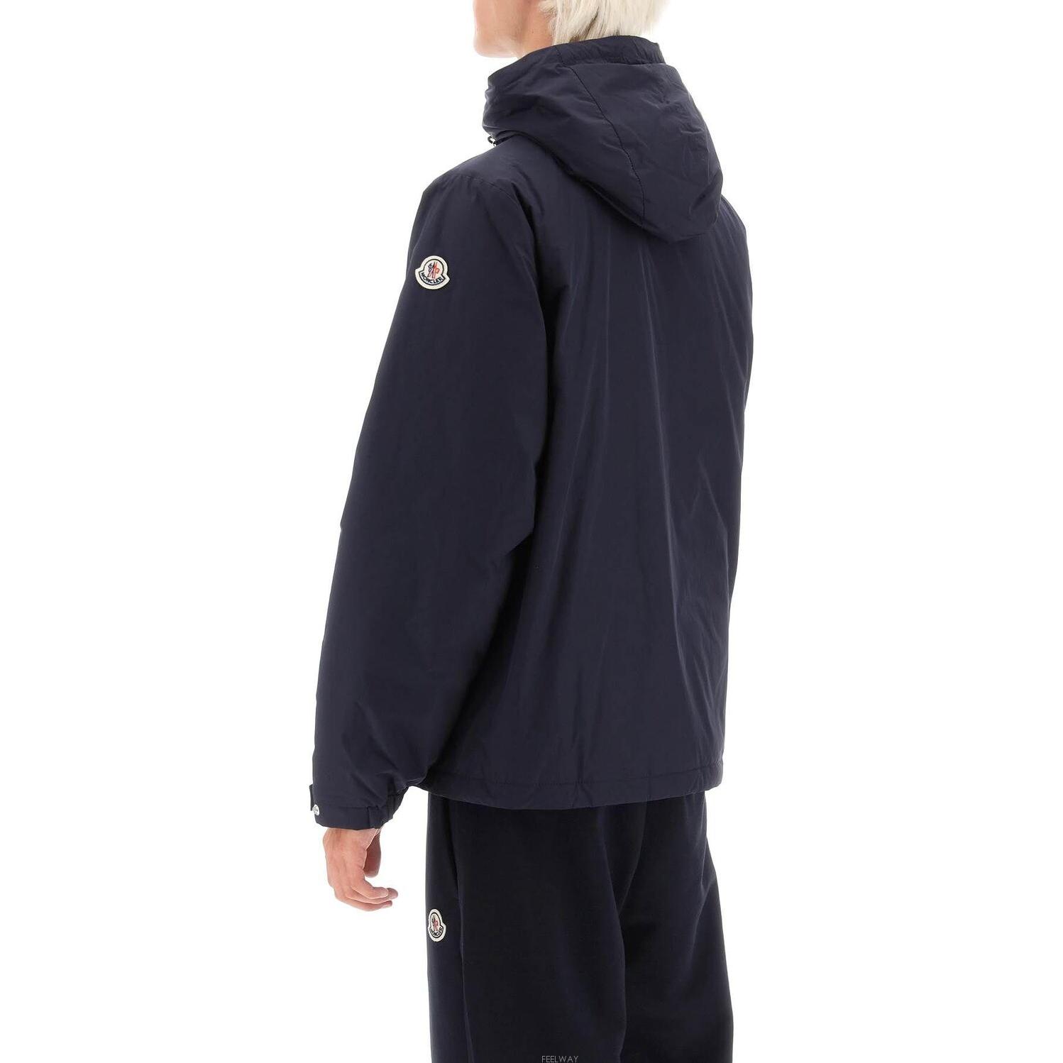 Moncler  Navy Blue Hooded Zip-Up Jacket. 1A0007854A9174S 圖 4