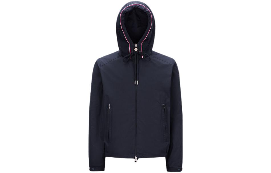 Moncler  Navy Blue Hooded Zip Jacket I20911A0004754A9174S 圖 2