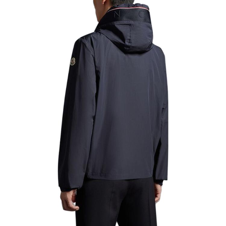 Moncler  Navy Blue Hooded Zip Jacket I20911A0004754A9174S 圖 4