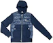 Order Moncler 海軍藍拼接針織連帽羽絨外套 2091842800080985778
