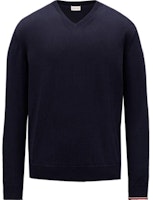 Moncler Navy Blue Logo Pullover Sweatshirt FW22. H10919D00001M1113742 Moncler Navy Blue Logo Pullover Sweatshirt FW22. H10919D00001M1113742