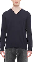 Lookbook Moncler Navy Blue Logo Pullover Sweatshirt FW22. H10919D00001M1113742