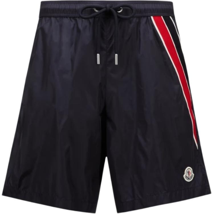 moncler-navy-blue-solid-stripe-drawstring-swim-shorts-j20912-c0000653326778