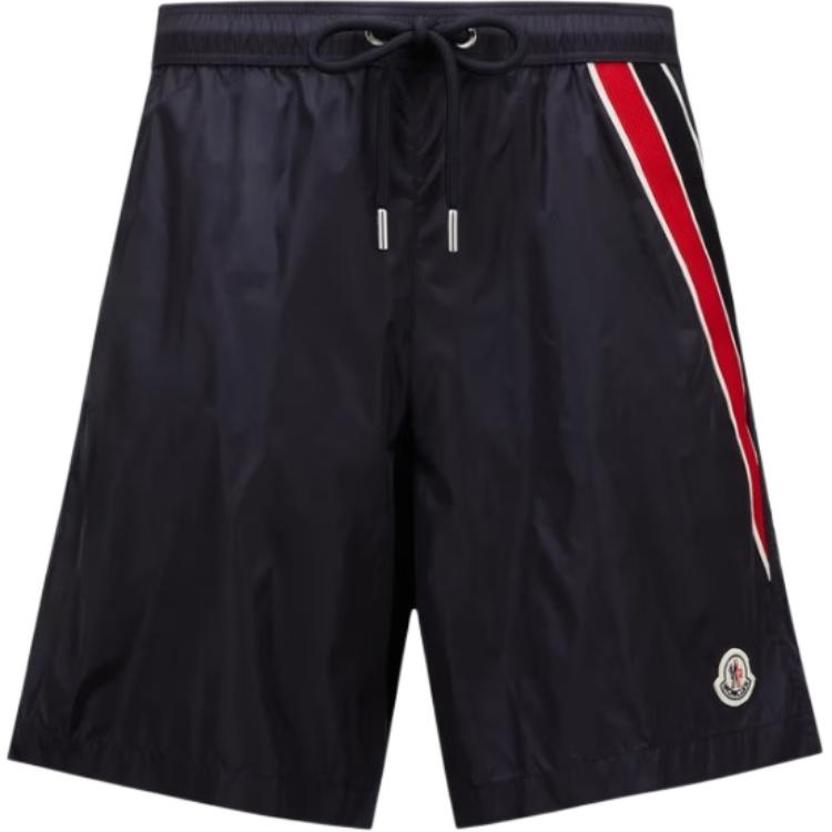 Order 盟可睐 深蓝色条纹抽绳泳裤 J20912C0000653326778