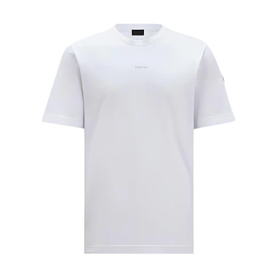 Moncler Optical White Logo Graphic Crewneck Short Sleeve Tee J10918C0003289A17001