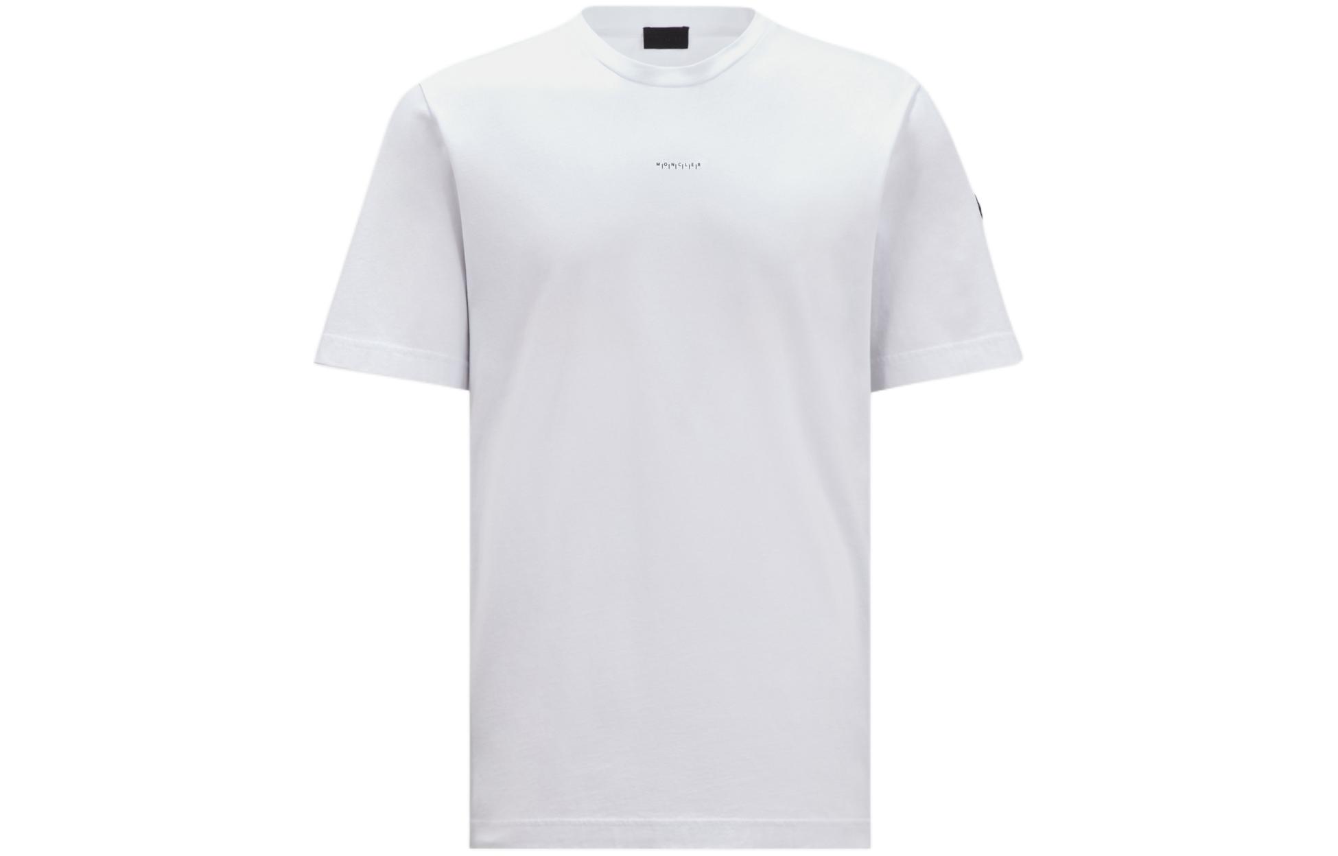 Moncler  Optical White Logo Graphic Crewneck Short Sleeve Tee J10918C0003289A17001 圖 2